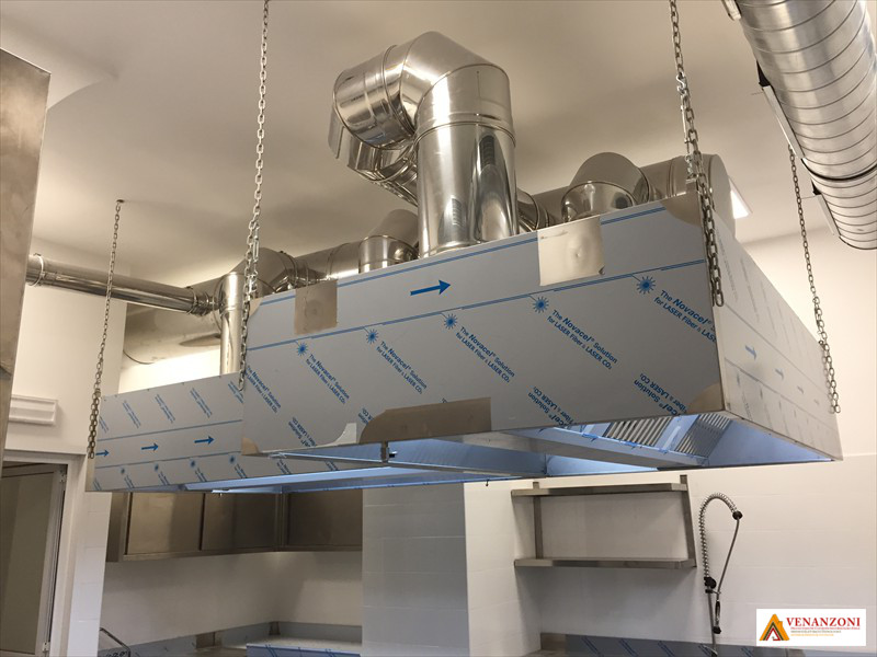 Impianto di Aspirazione per locali cucine